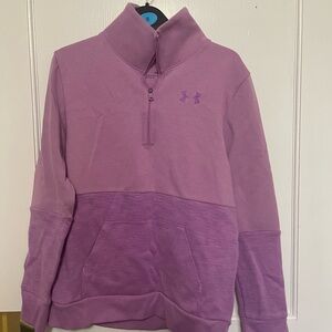 Under Armour Lavender Quarter-Zip Top
